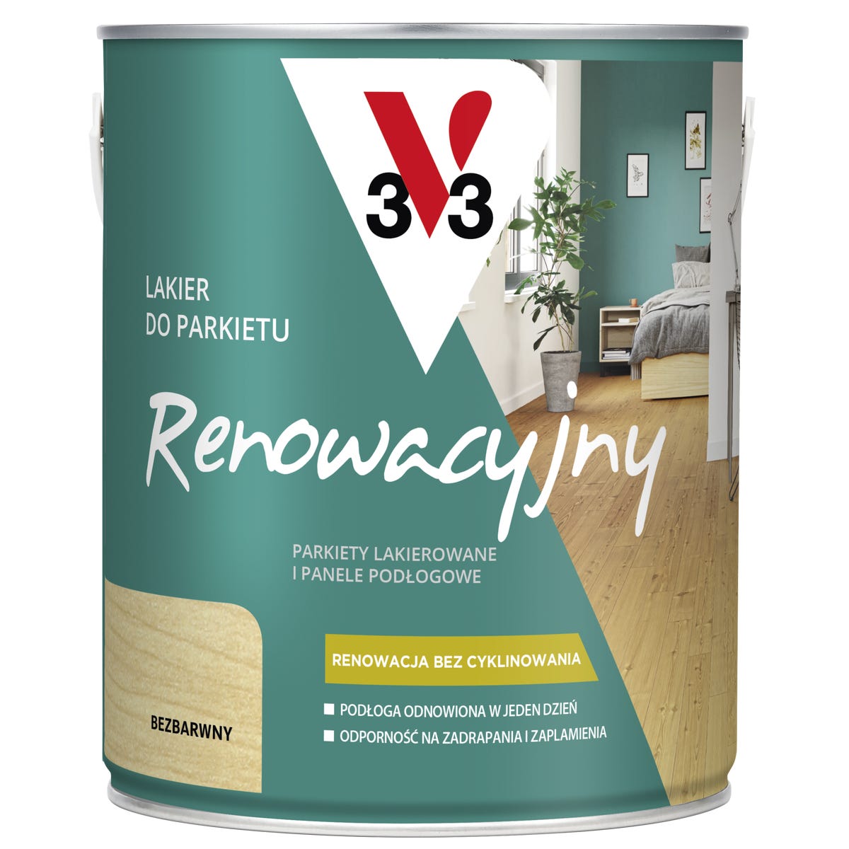 Lakier do parkietu RENOWACYJNY 2.5 l Bezbarwny Mat V33
