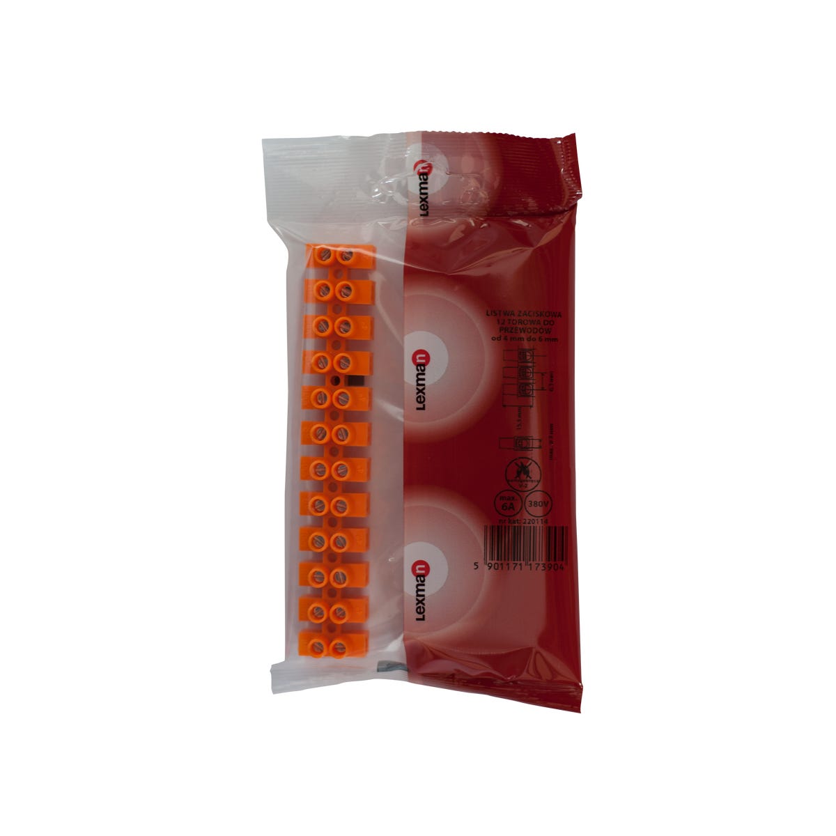 LEXMAN Listwa zaciskowa 12 x 4 - 6 mm 6 A