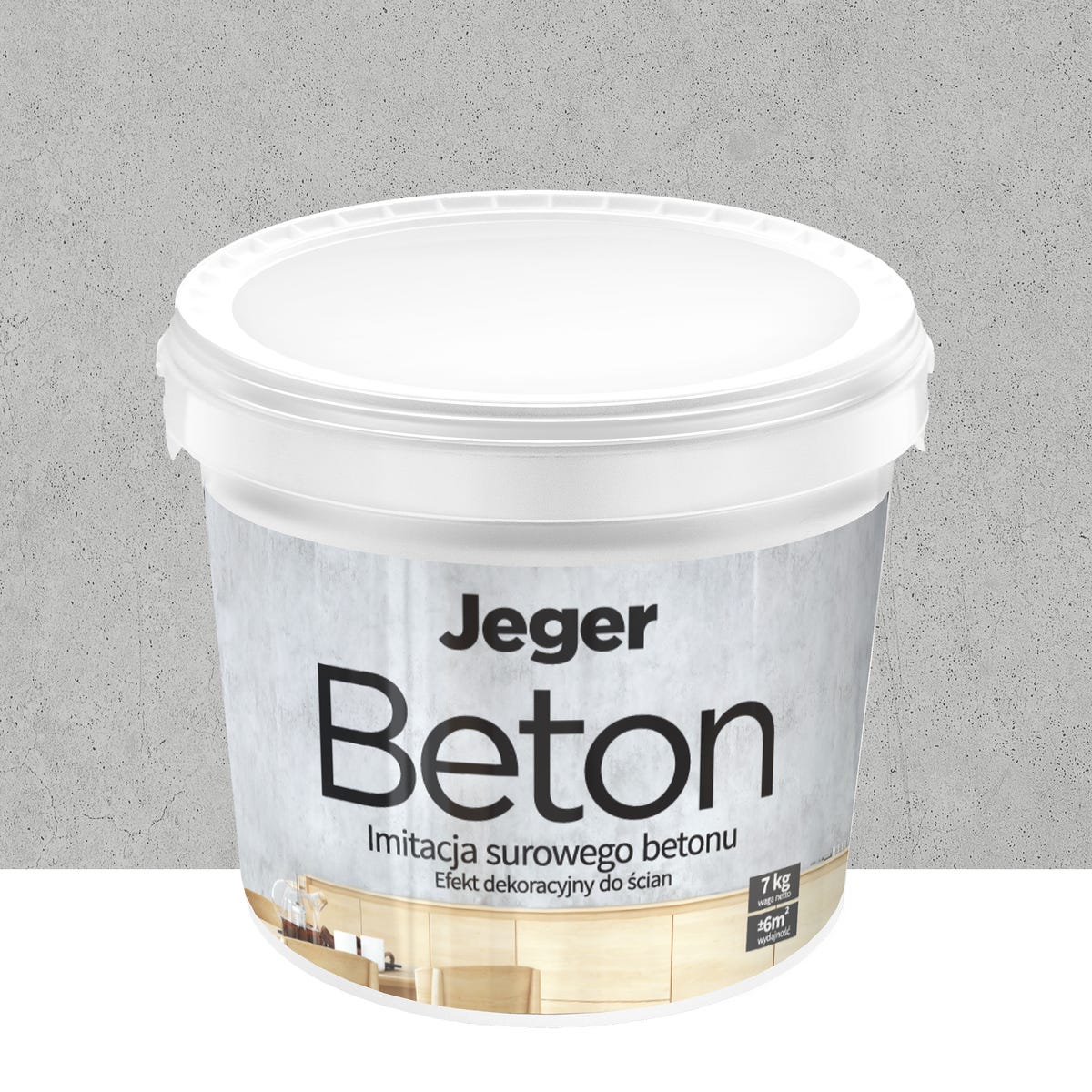 Efekt dekoracyjny BETON 7 kg Verona JEGER