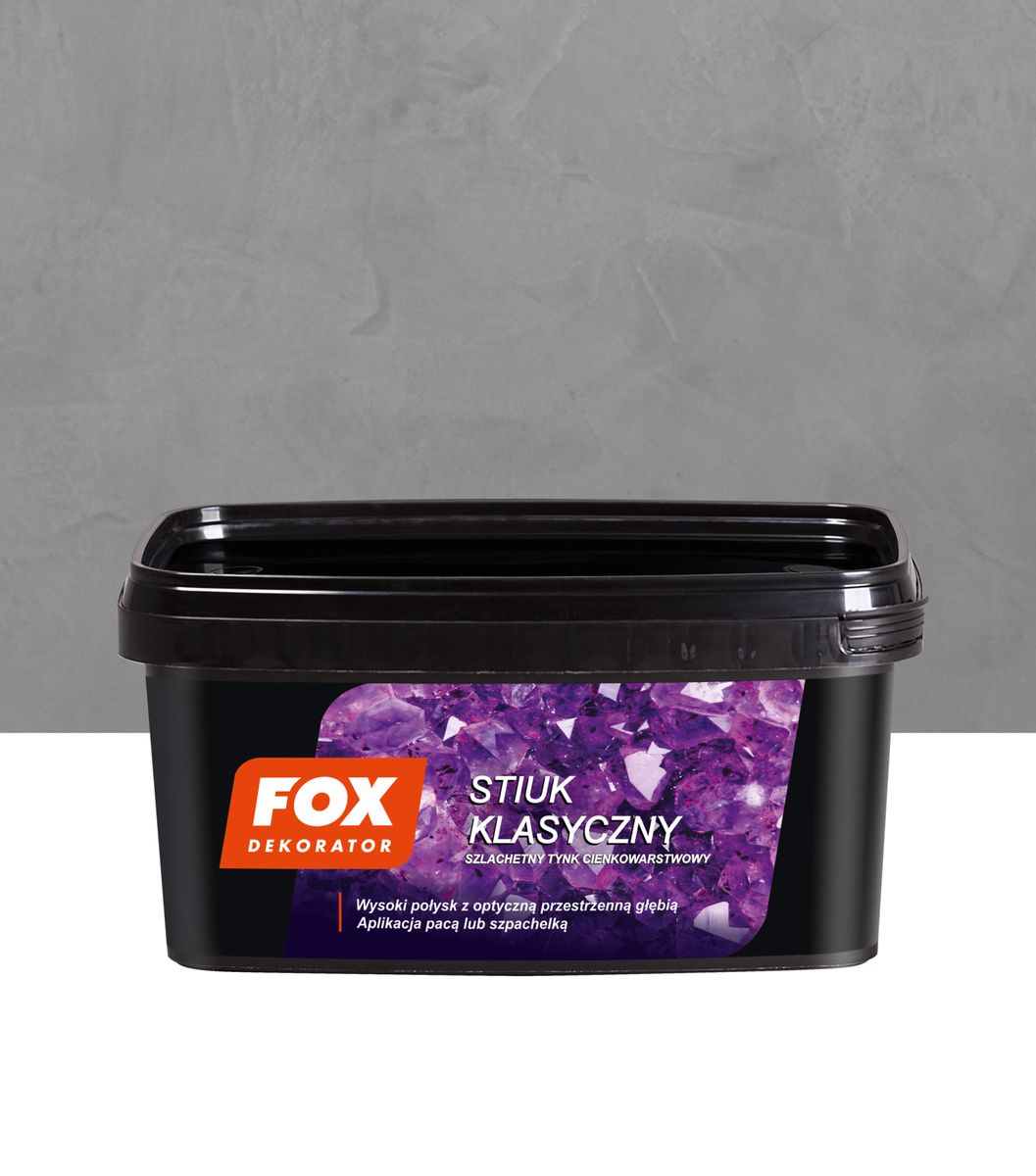 Efekt dekoracyjny STIUK KLASYCZNY 4 kg Biały Połysk FOX