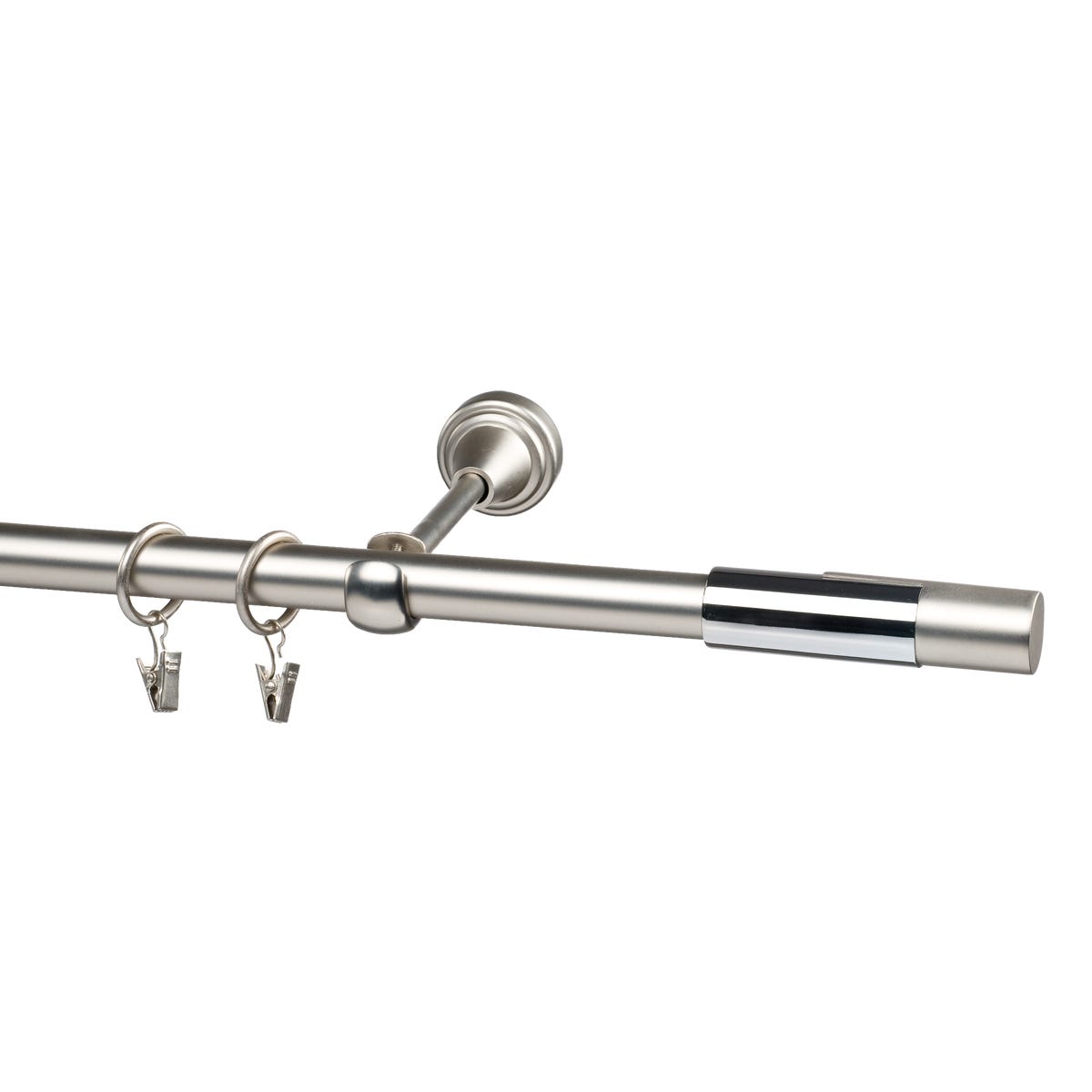 Karnisz Prado Wave 160 cm pojedynczy chrom 19 mm