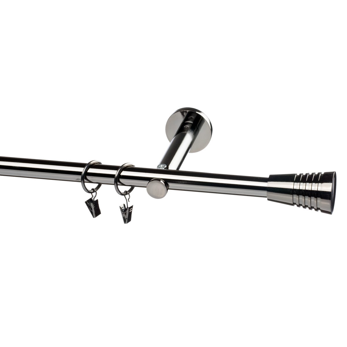 Karnisz Prado Inez 160 cm pojedynczy tytan 19 mm