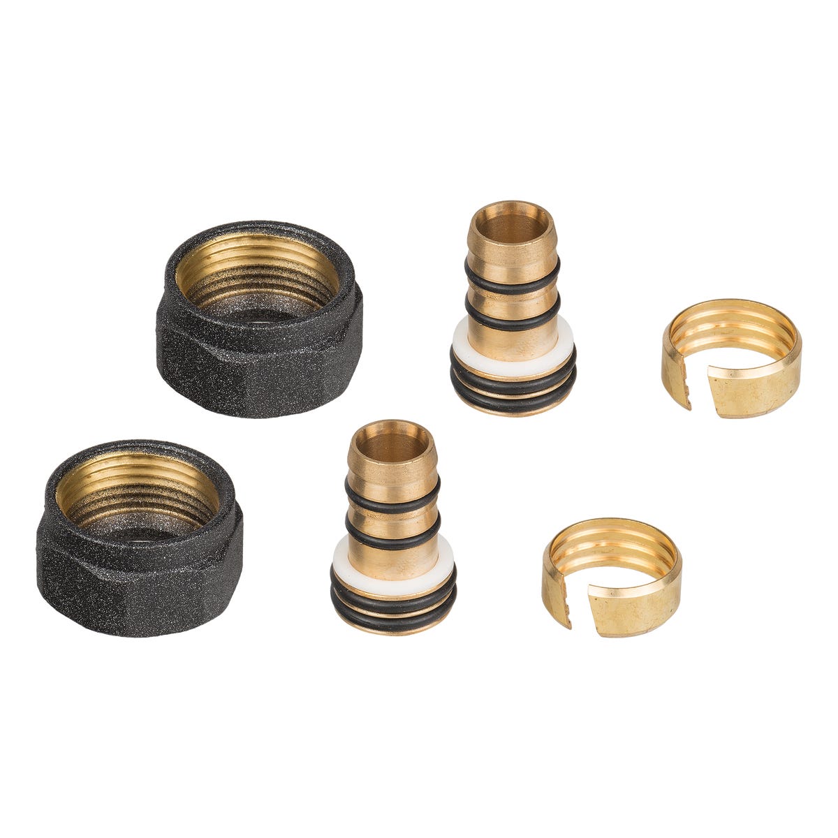 2 złączki do PEX 16 GW M22 grafit LUXRAD