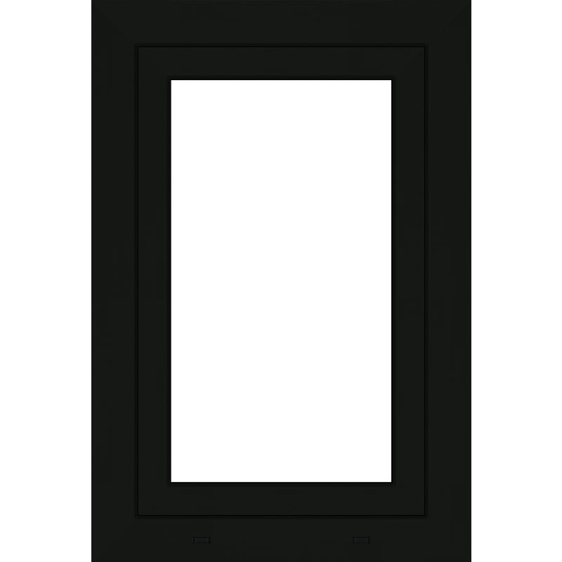 Okno PCV 3-szybowe fasadowe 85/O4 antracyt 565x835 mm otwierane do wewnątrz lewe