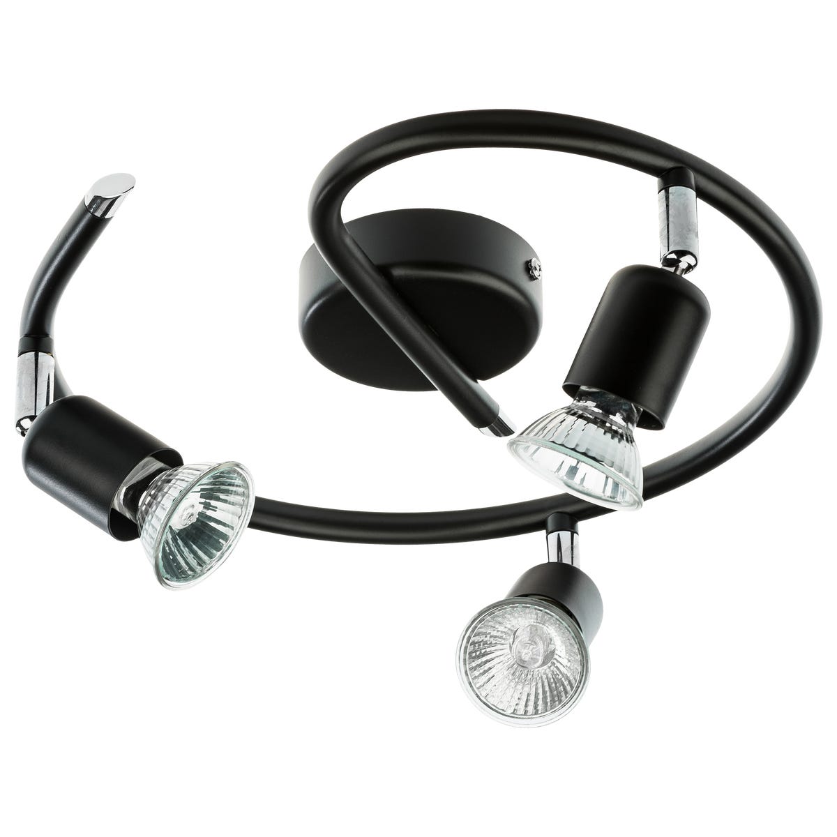 Spirala BASIC czarna GU10