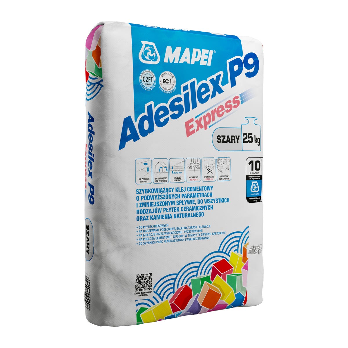 Zaprawa klejowa Adesilex P9 szybkowiązący 25 kg Mapei