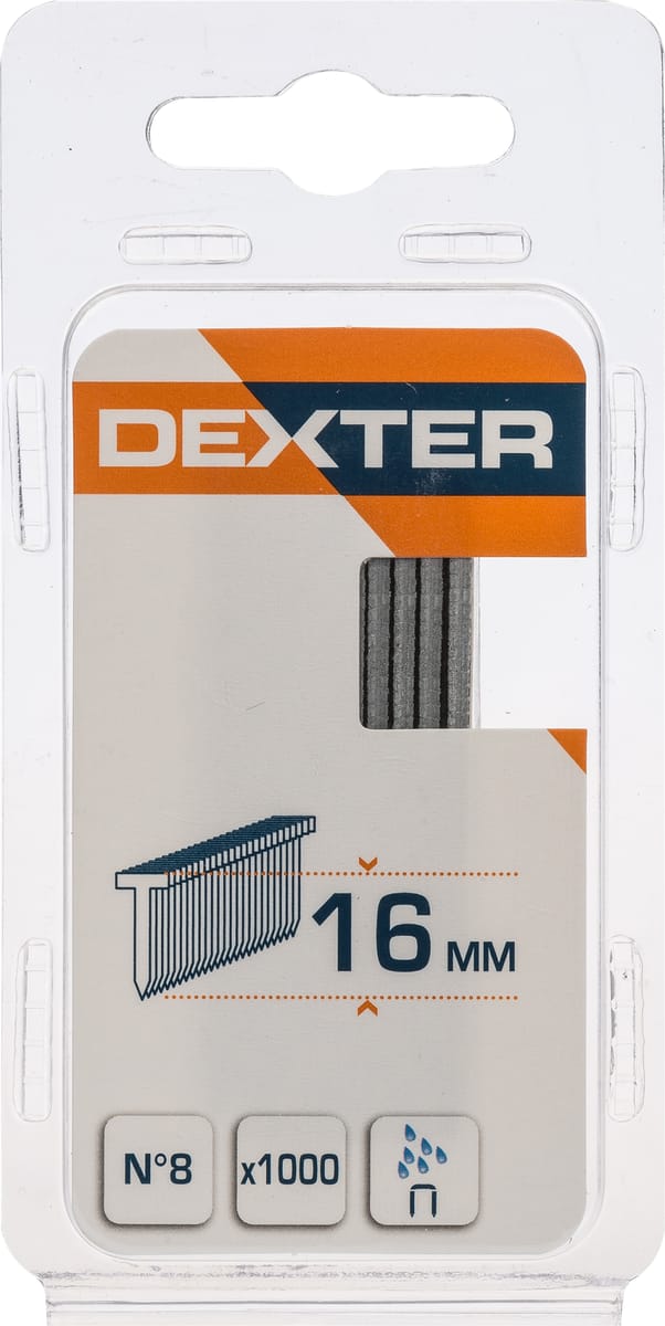 Gwoździe Typ 8 1000 szt. 16 mm Dexter