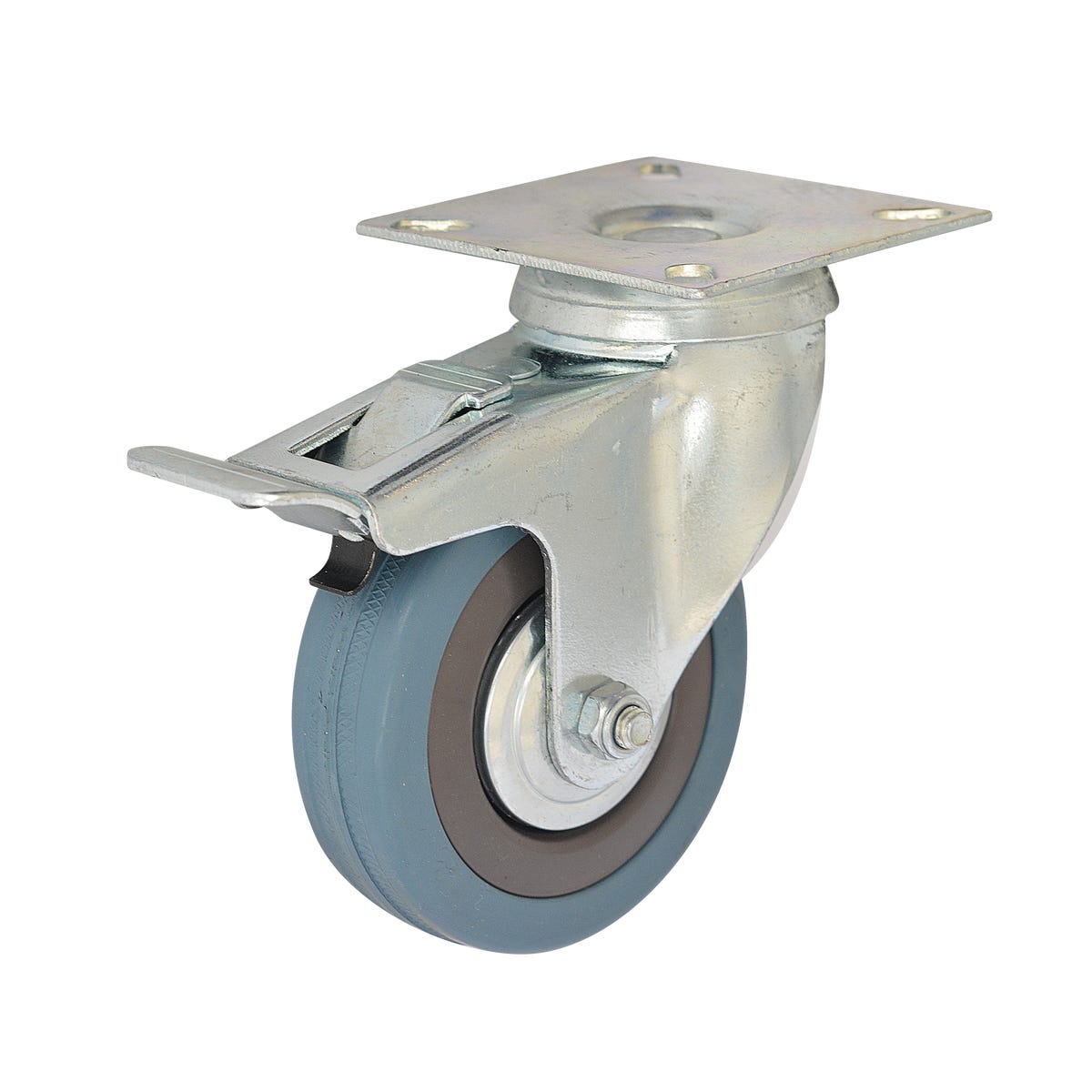 Zestaw jezdny z kołem obrotowym 75 mm/50 kg Stahl