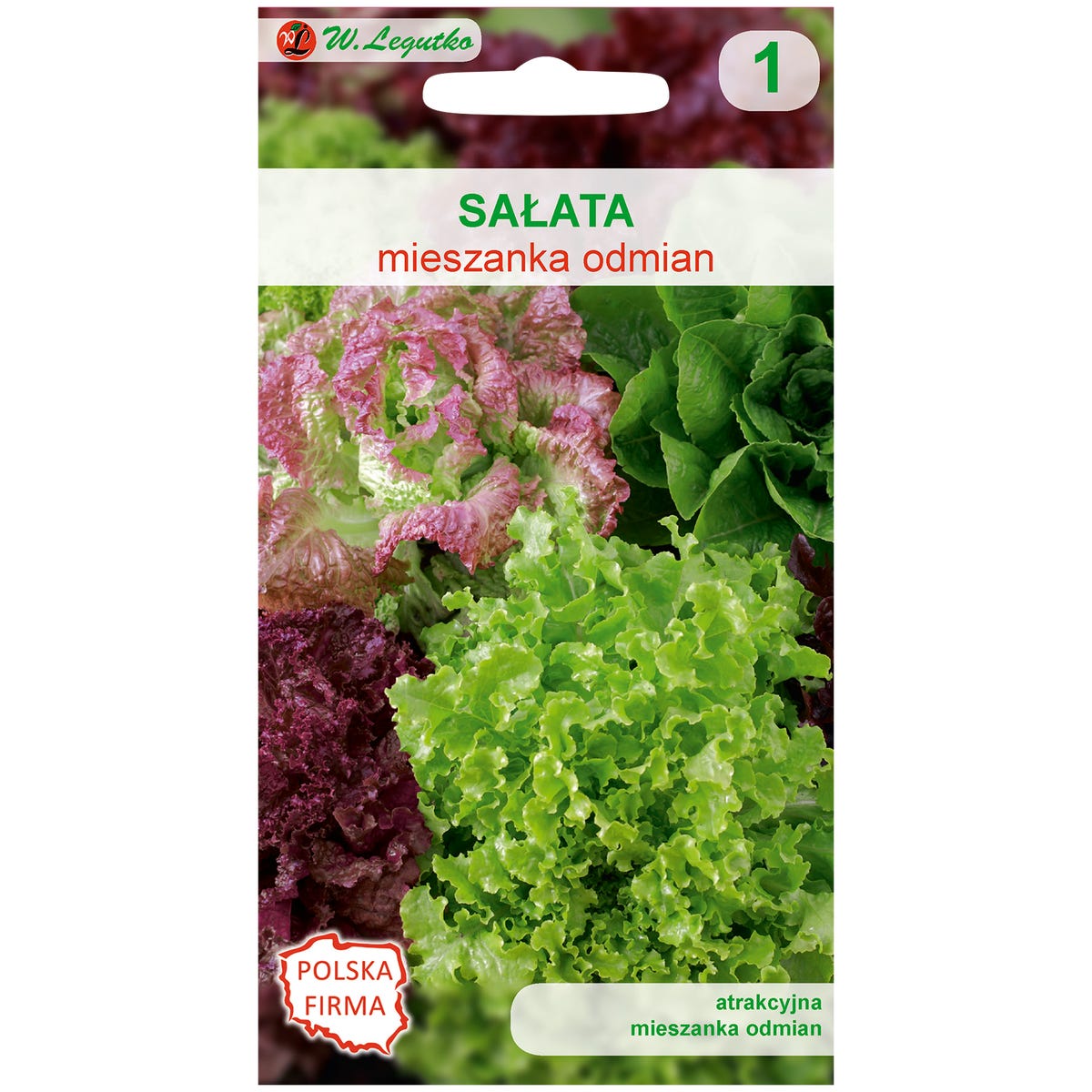 Sałata mieszanka odmian nasiona W. Legutko
