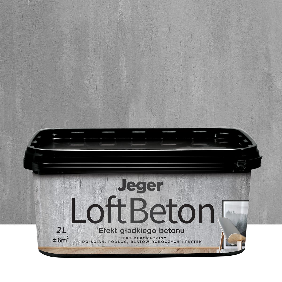Efekt dekoracyjny LOFT BETON 2 l kolor nr 3 Efekt betonu JEGER