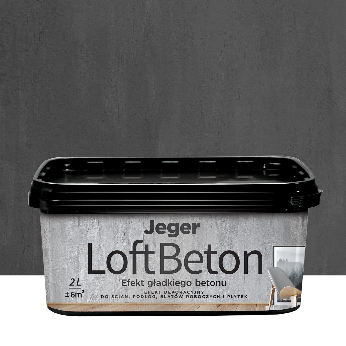 Efekt dekoracyjny LOFT BETON 2 l kolor nr 4 Efekt betonu JEGER