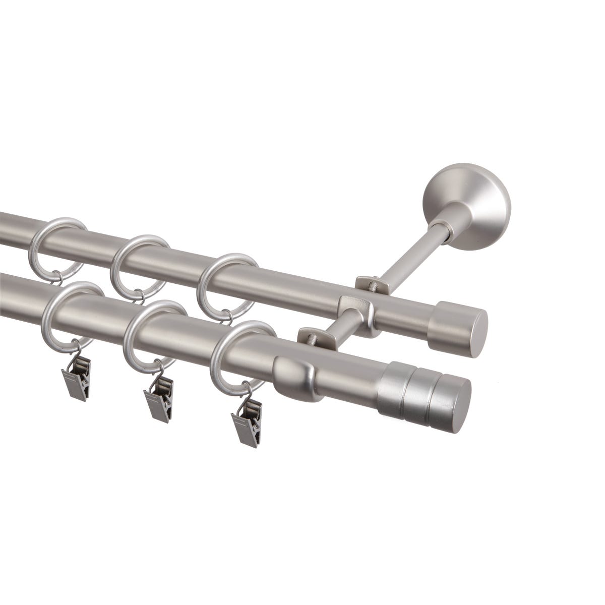 Karnisz Forio 160 cm podwójny satyna 19/16 mm Inspire