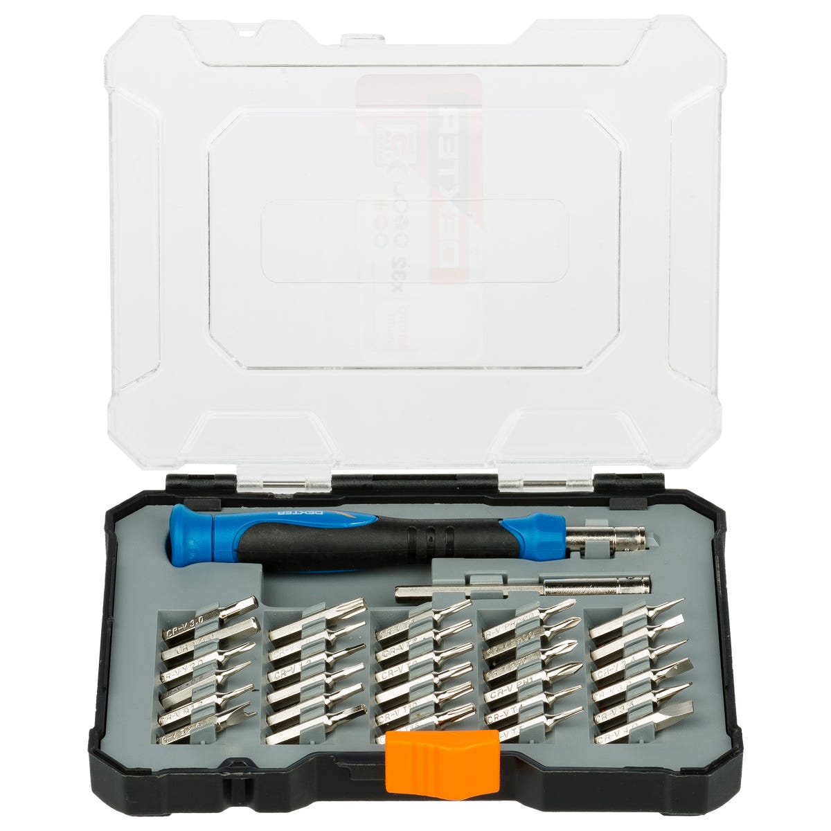 Zestaw wkrętak z końcówkami mikro 32 szt. Dexter