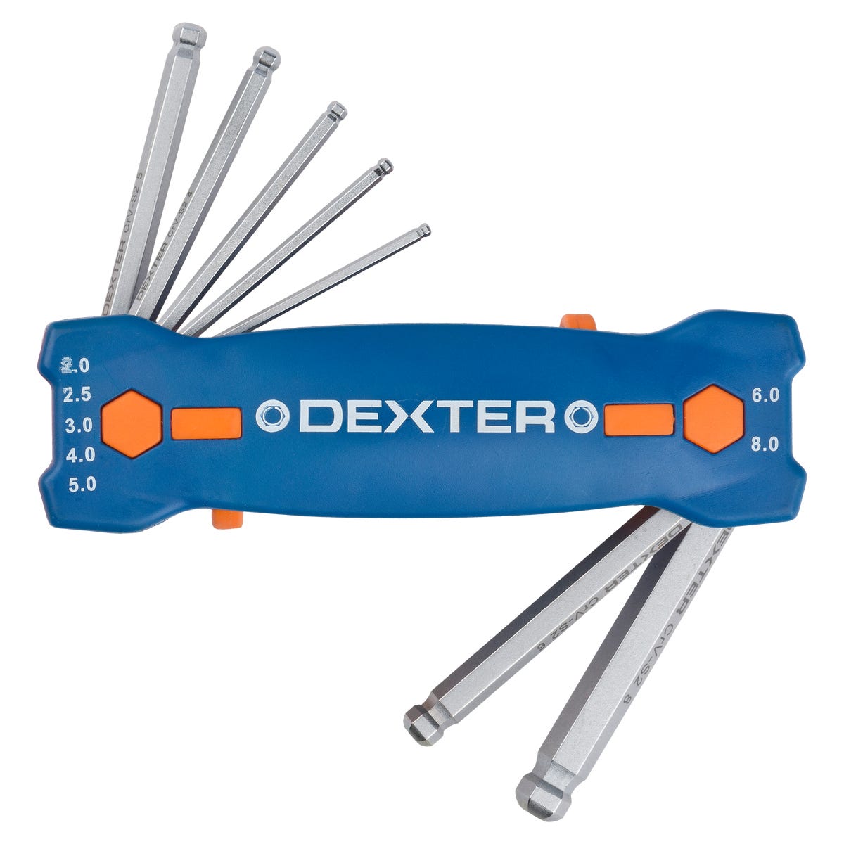 Dexter Zestaw kluczy imbusowych Hex 2 - 8 mm 7 szt.