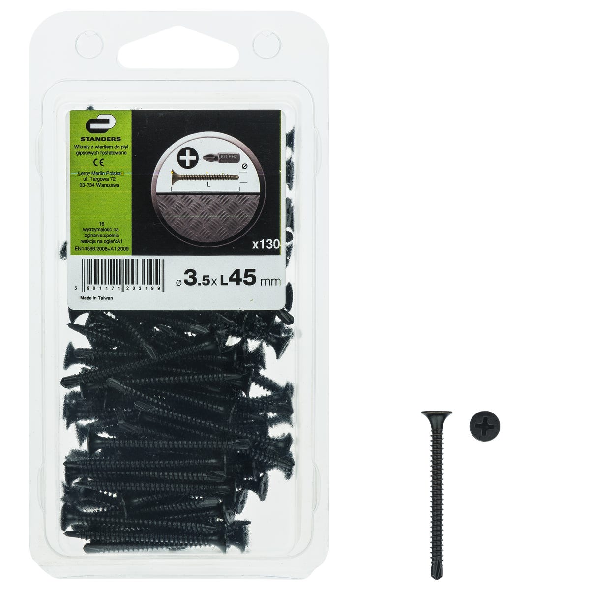 Standers Wkręt do płyt G-K 3.5 x 45 mm 130 szt.