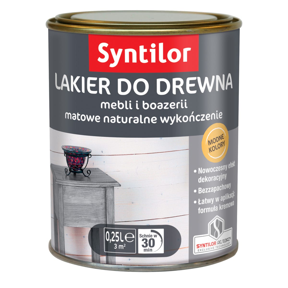 Lakier AQUARETHANE 0.25 l Stalowy SYNTILOR
