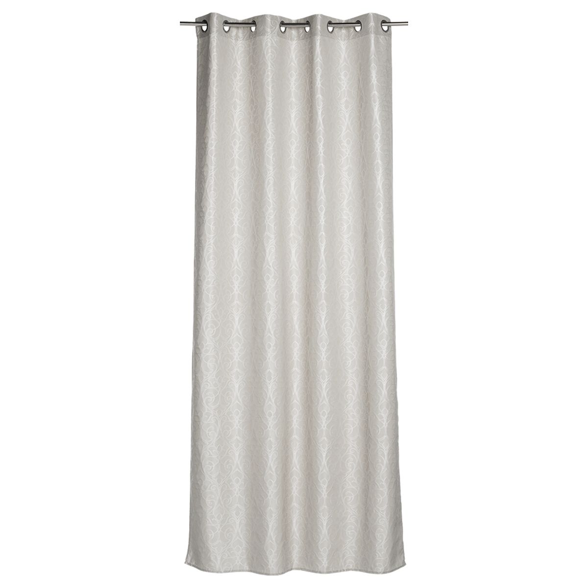 Zasłona Celio srebrna 140 x 260 cm na przelotkach Inspire