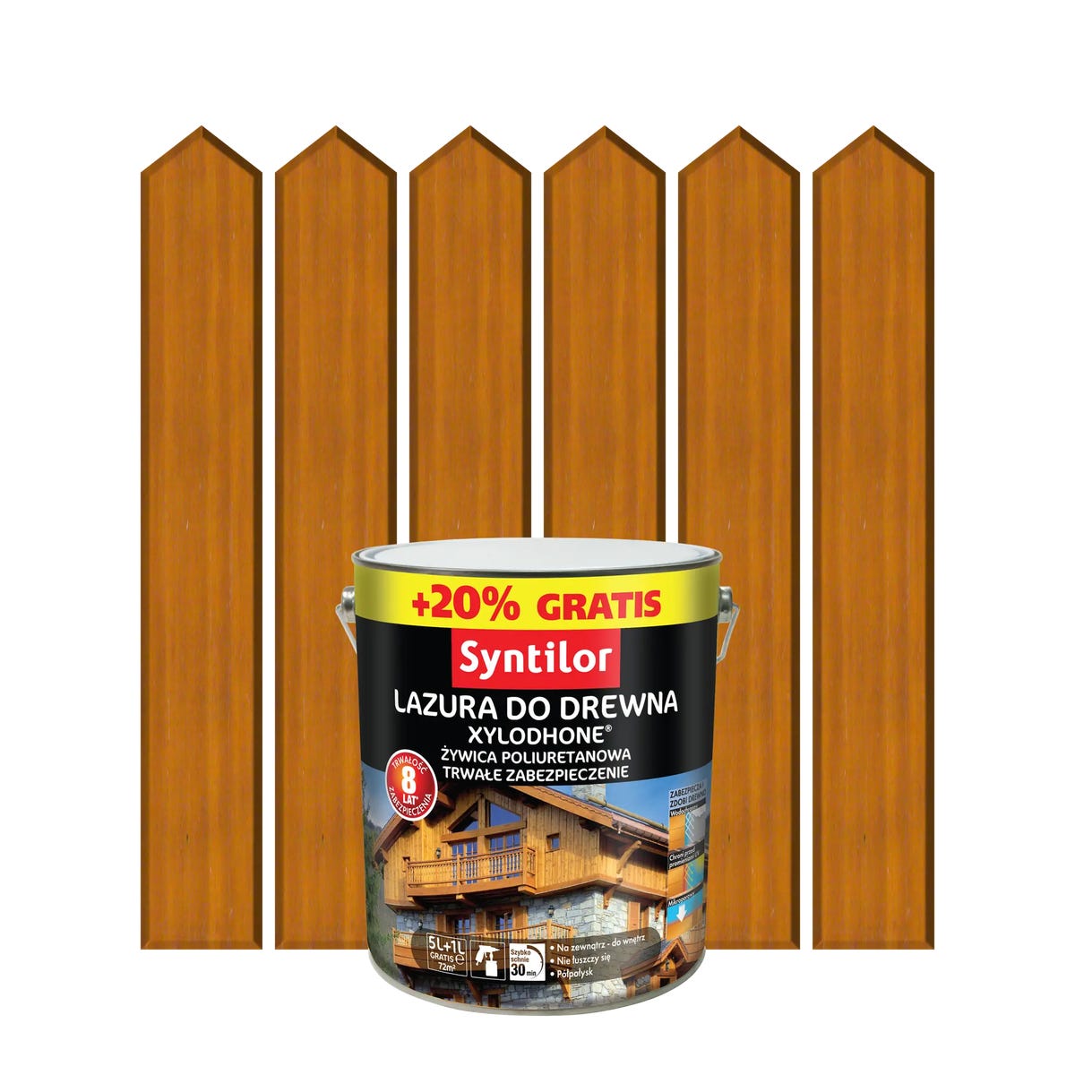 Lazura do drewna XYLODHONE HP 6 l Dąb jasny SYNTILOR