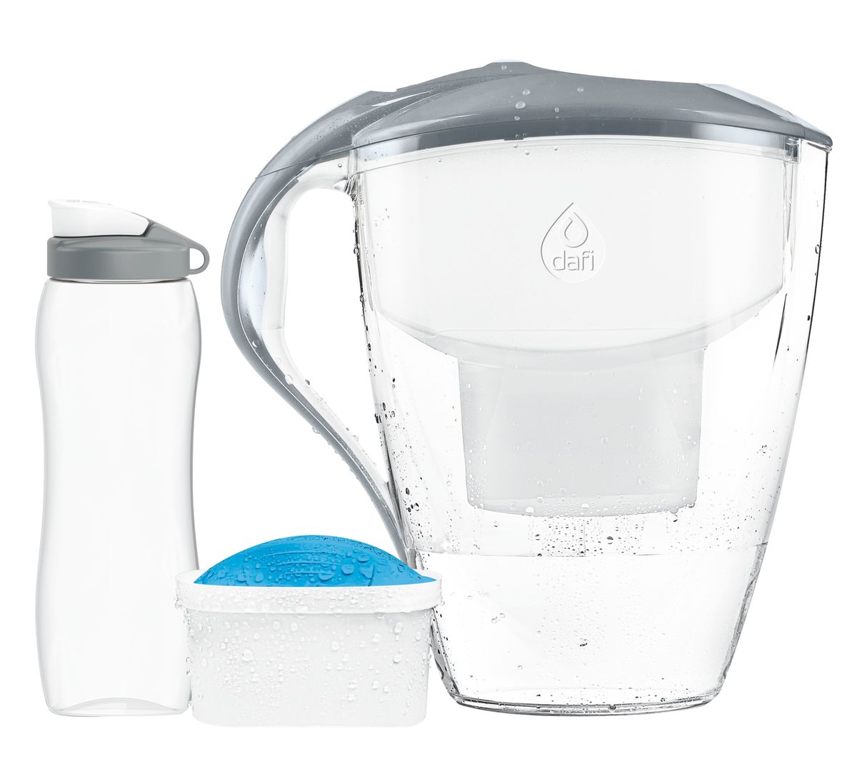 Zestaw dzbanek filtrujący Astra 3 l/1.5 l + filtr Unimax Mg + butelka filtrująca Dafi