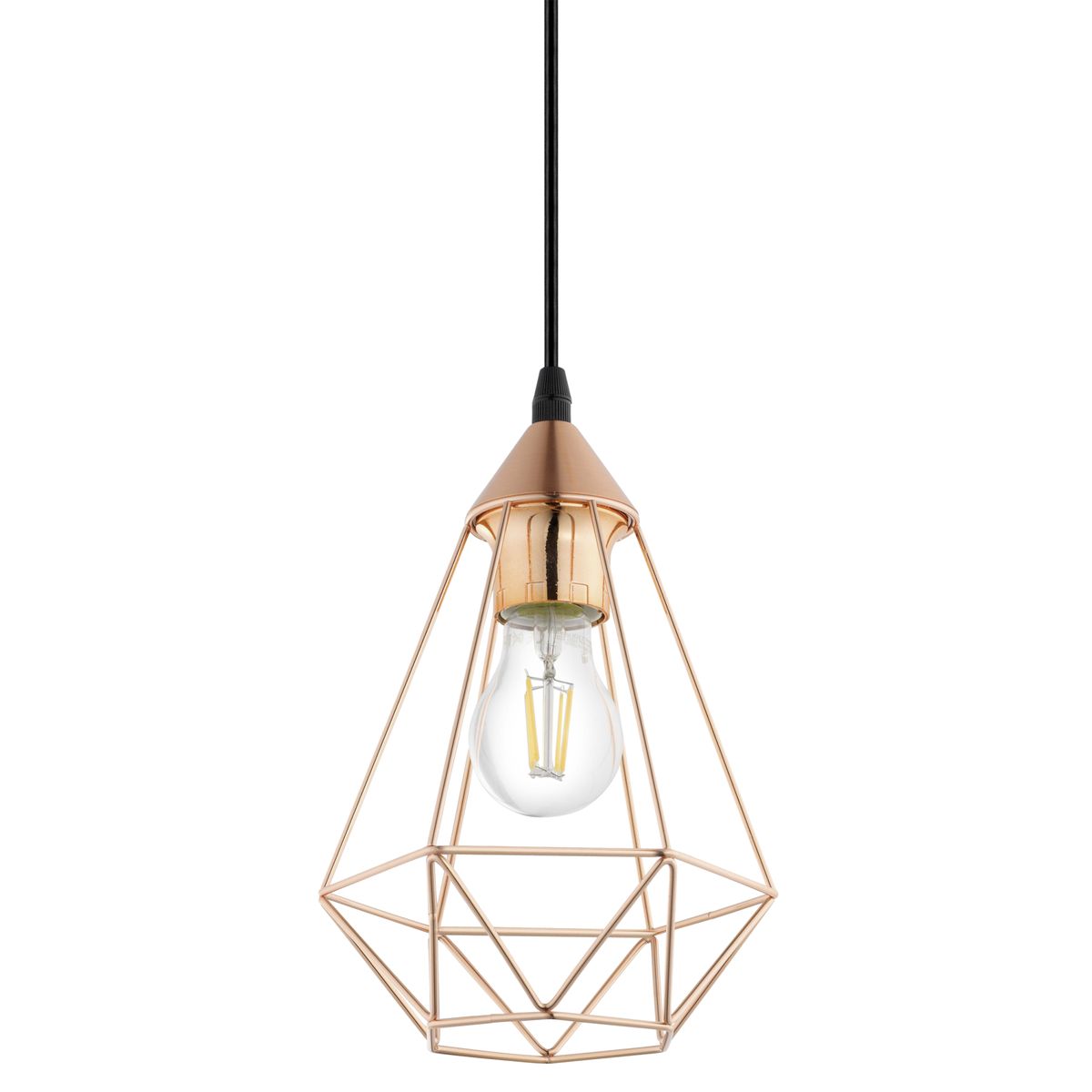 Lampa wisząca Byron miedziana E27 Inspire