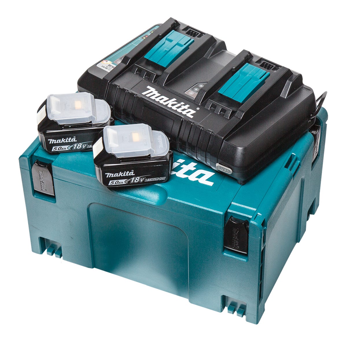 Makita  Ładowarka + akumulator 18V 2x5Ah 197629-2