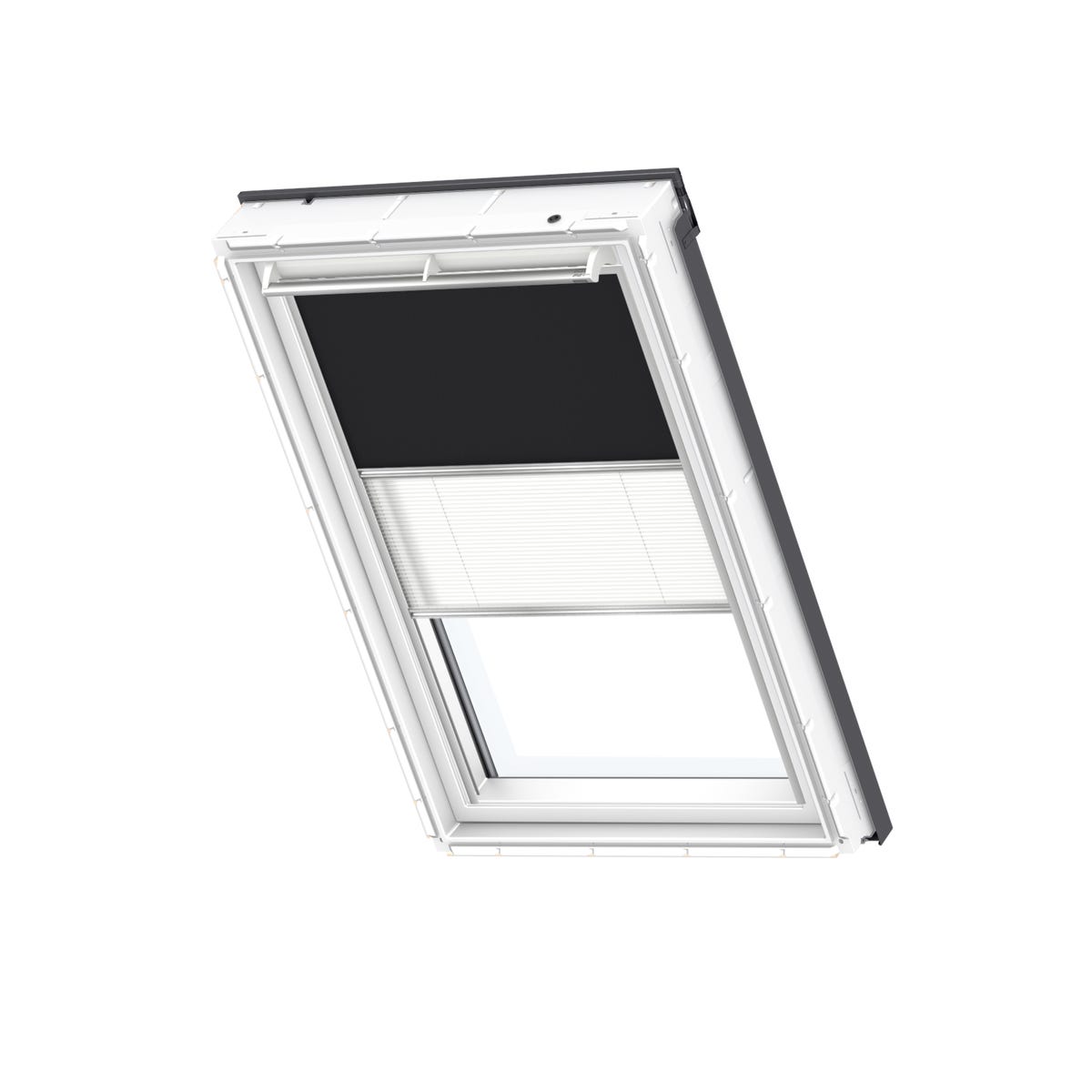 Roleta zaciemniająca do okna dachowego DFD MK08 3009S Czarna 78 x 140 cm Velux