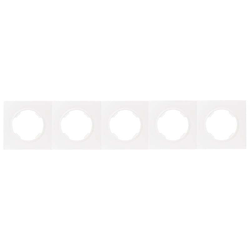 Ramka pięciokrotna SOUL biały DMP SOLID