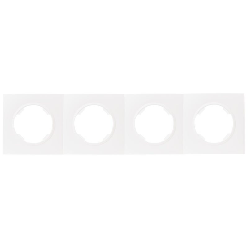 Ramka poczwórna SOUL biały DMP SOLID