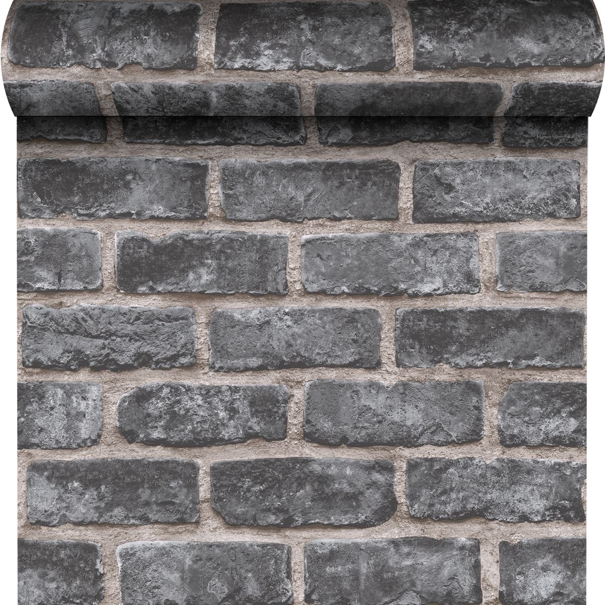 Tapeta Grey Brick 3D szara imitacja cegły winylowa na flizelinie Inspire