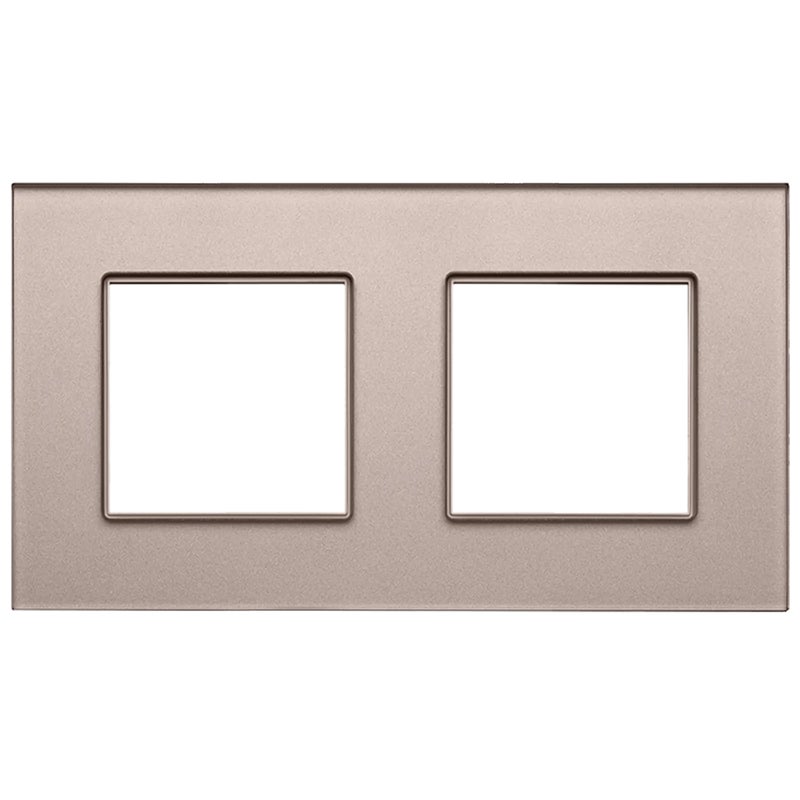 Polmark Ramka podwójna ROSA różowy metalik