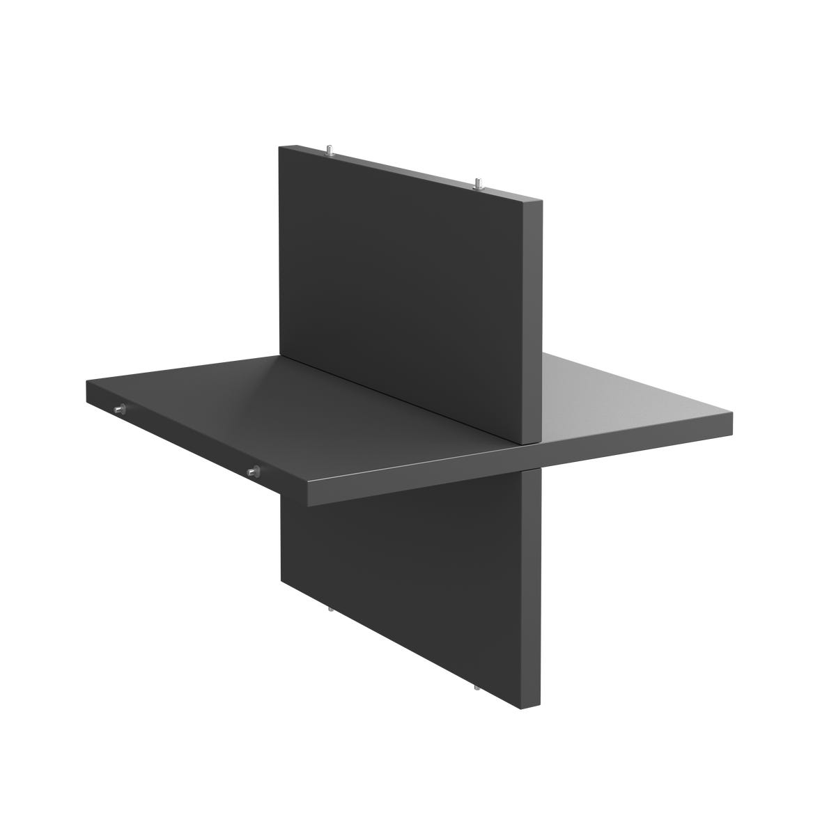 Półka krzyżakowa Spaceo Kub 32.6 x 32.7 x 1.6 cm grafit Spaceo