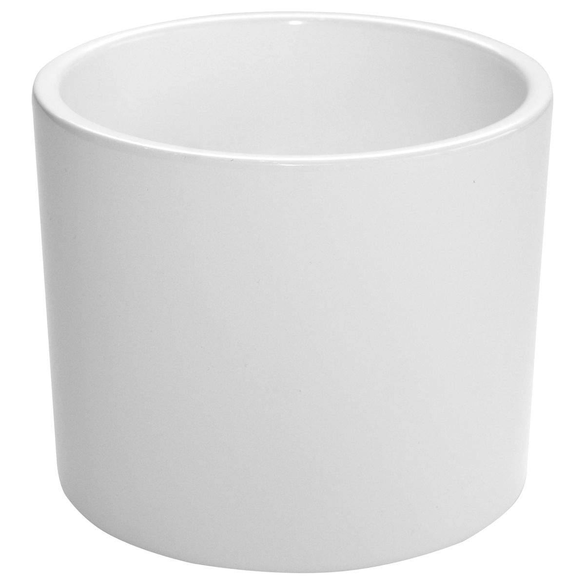 Ceramik Osłonka doniczki ceramiczna Walec 28cm biała