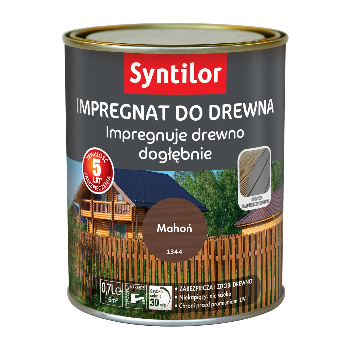 Impregnat do drewna 0.7 l Mahoń SYNTILOR