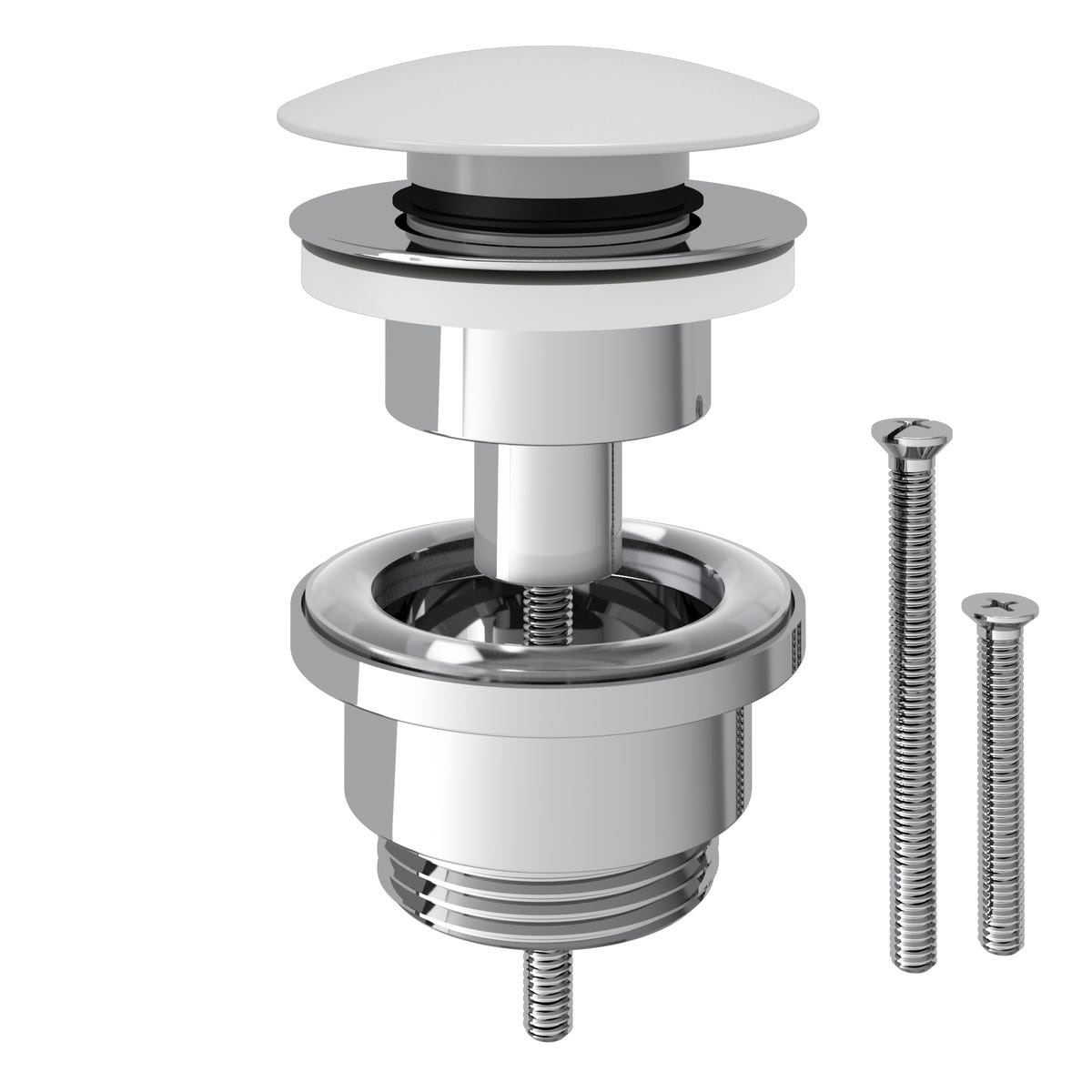 EQUATION Korek spustowy ADJUSTABLE KLIK-KLAK regulowany biały