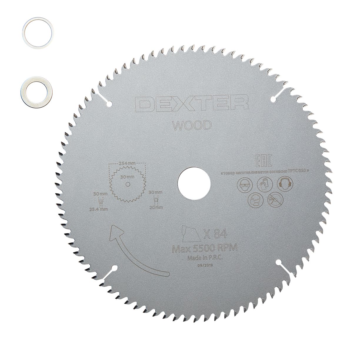 Dexter Tarcza do cięcia drewna 254 x 30 mm 84T