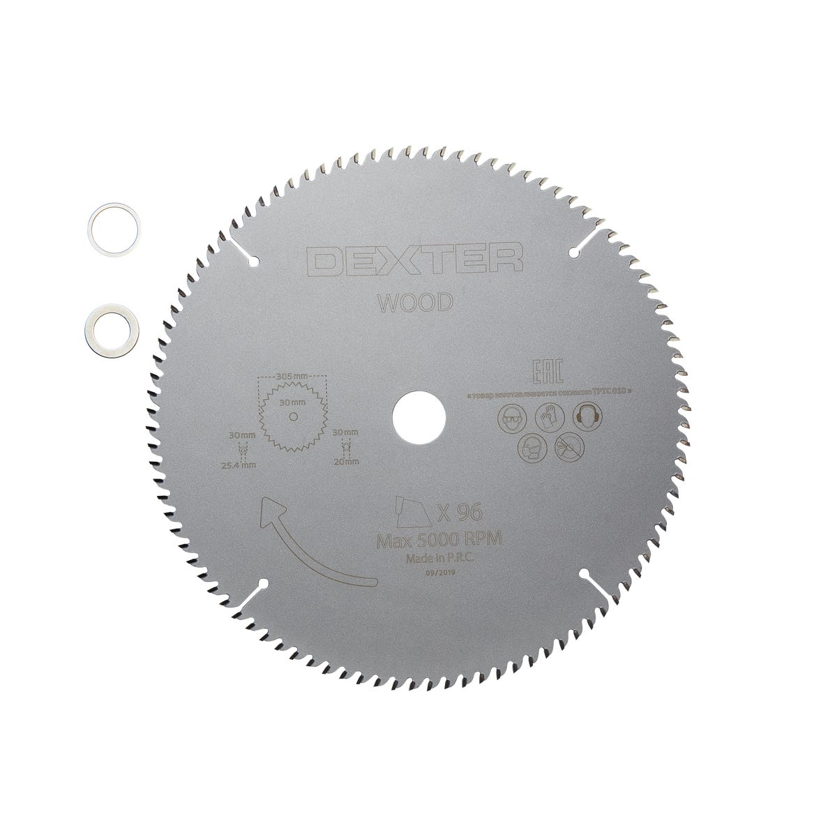 Dexter Tarcza do cięcia drewna 96T 305 x 30 mm