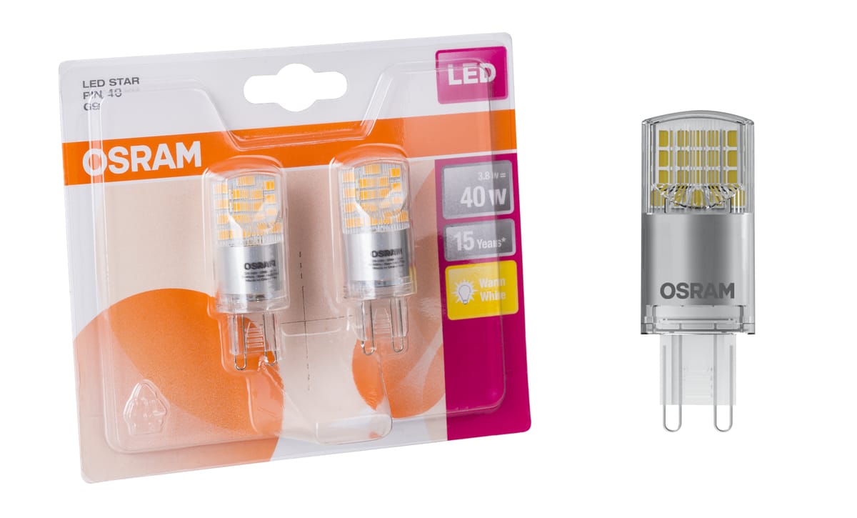 Żarówka LED G9 2 szt. (230 V) 3,8W 470 lm Ciepła biel OSRAM