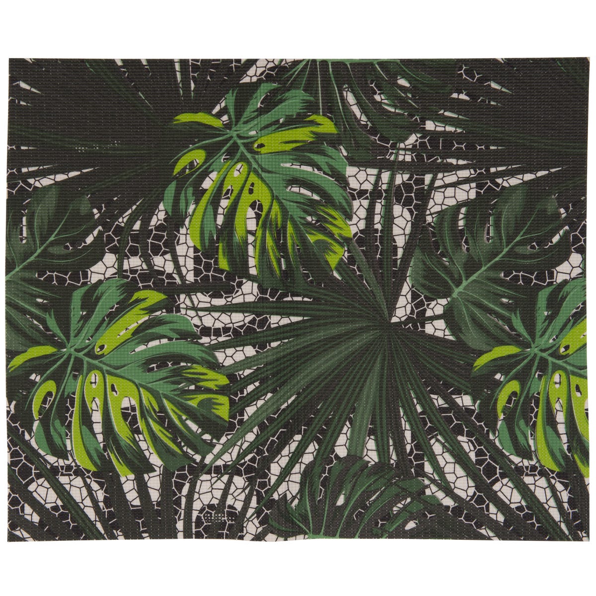Mata dekoracyjna na mb Premium Monstera zielono-biała szer. 65 cm