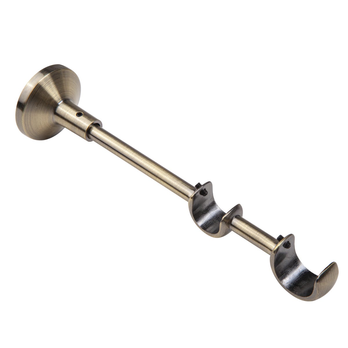 Wspornik do karnisza 25/19 mm podwójny antyczny mosiądz 210 mm Inspire