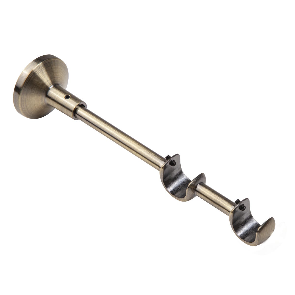 Wspornik do karnisza 19 mm podwójny antyczny mosiądz 210 mm Inspire