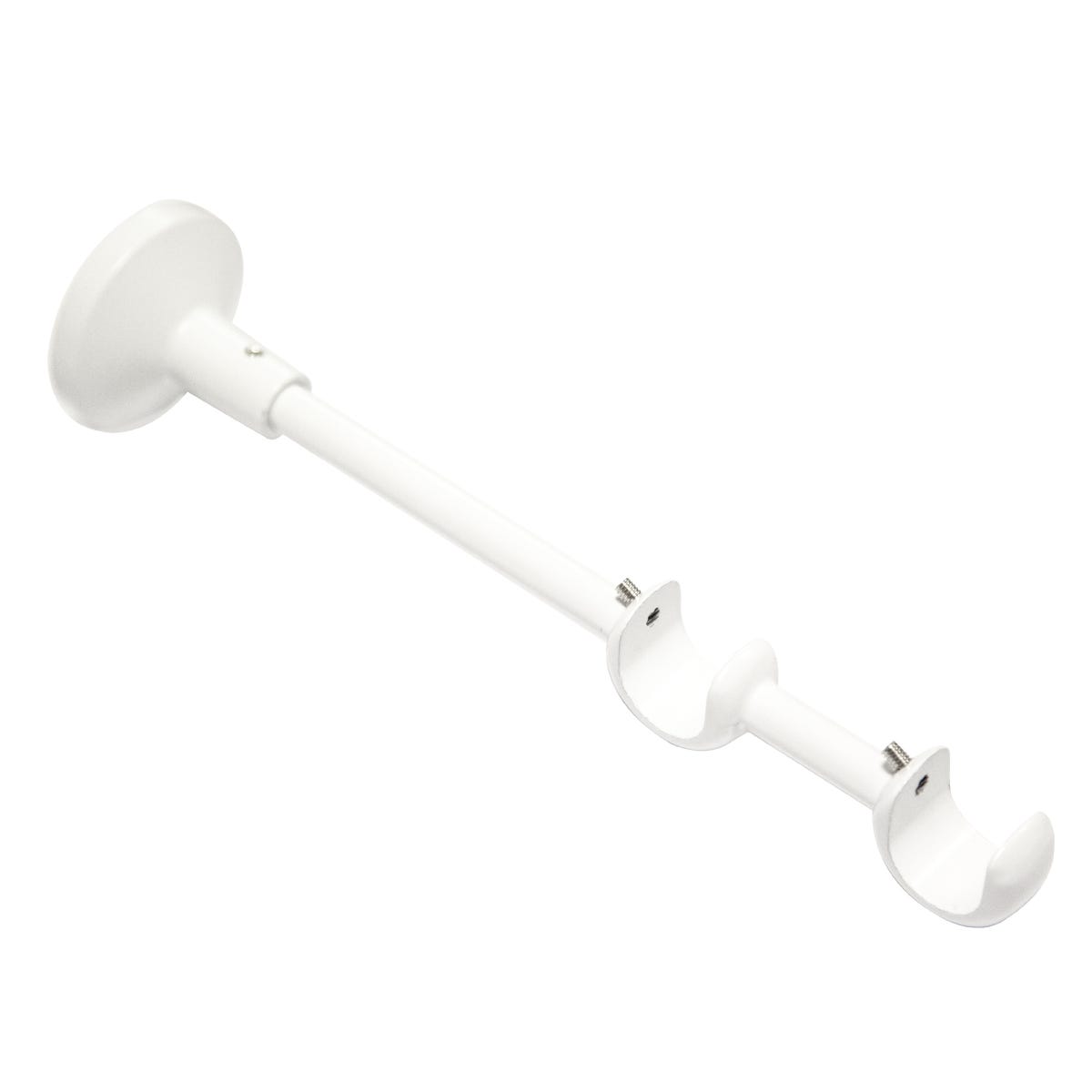 Wspornik do karnisza 19 mm podwójny biały mat 210 mm Inspire