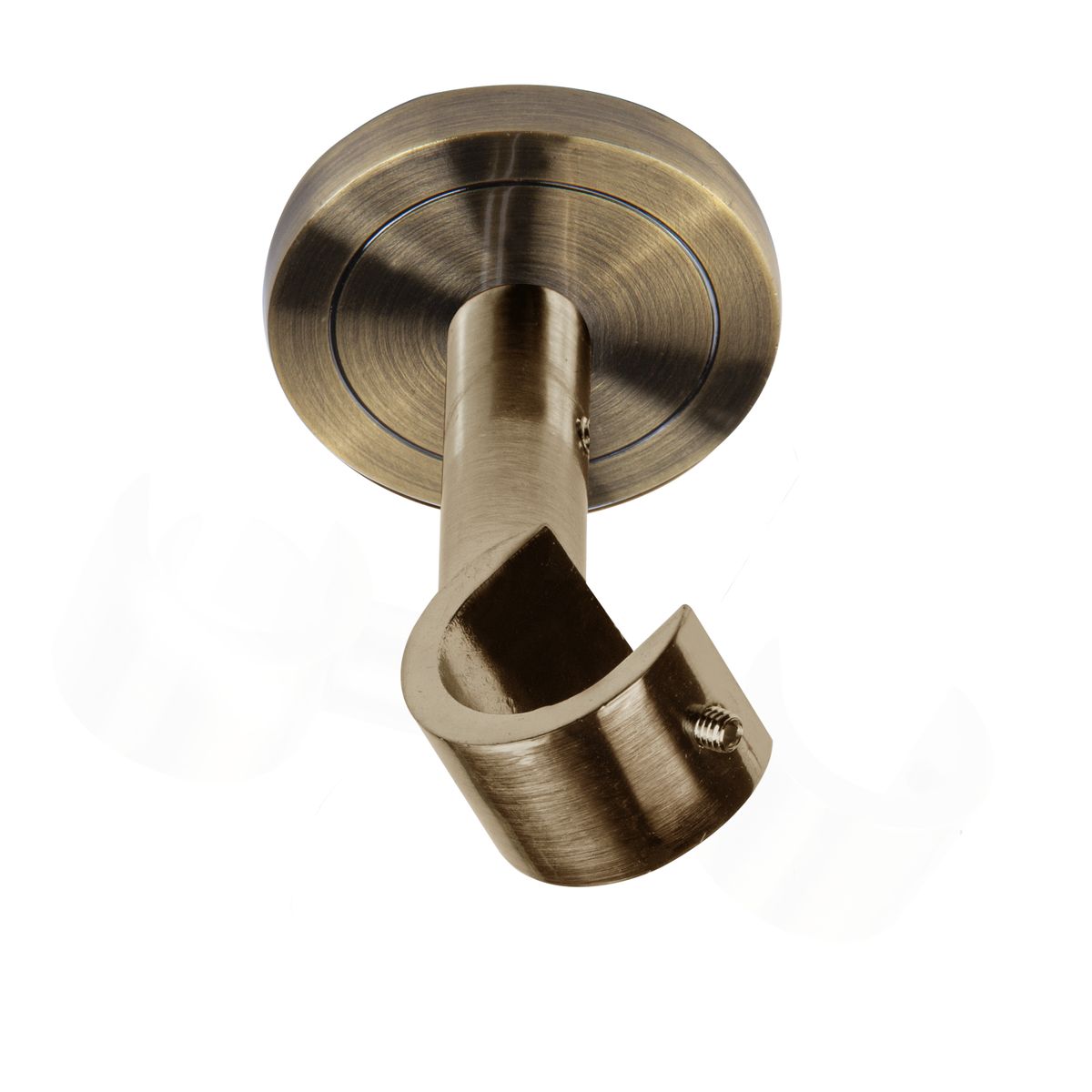 Wspornik do karnisza 19 mm sufitowy pojedynczy antyczny mosiądz 80 mm Inspire