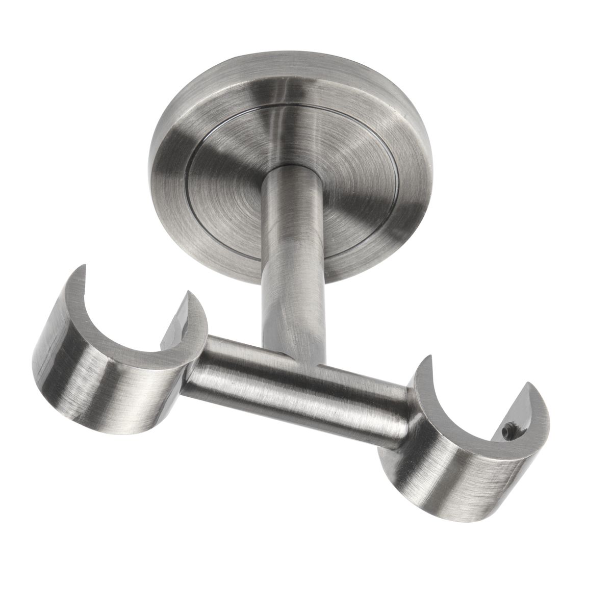 Wspornik do karnisza 19 mm sufitowy podwójny efekt stali 130 mm Inspire
