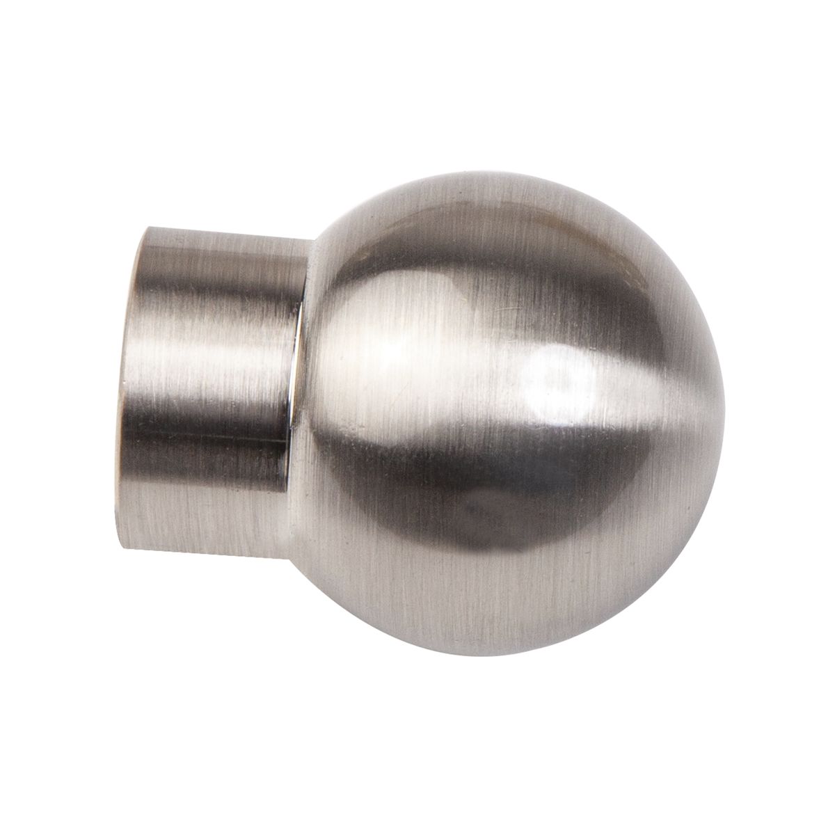 Końcówka do karnisza Kula efekt stali 19 mm 2 szt. Inspire