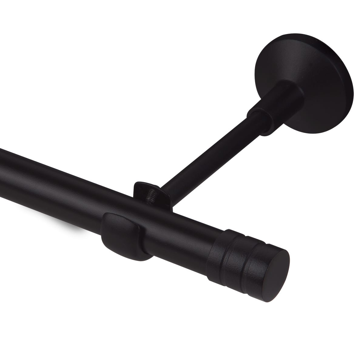 Karnisz Forio 240 cm pojedynczy czarny mat 19 mm Inspire