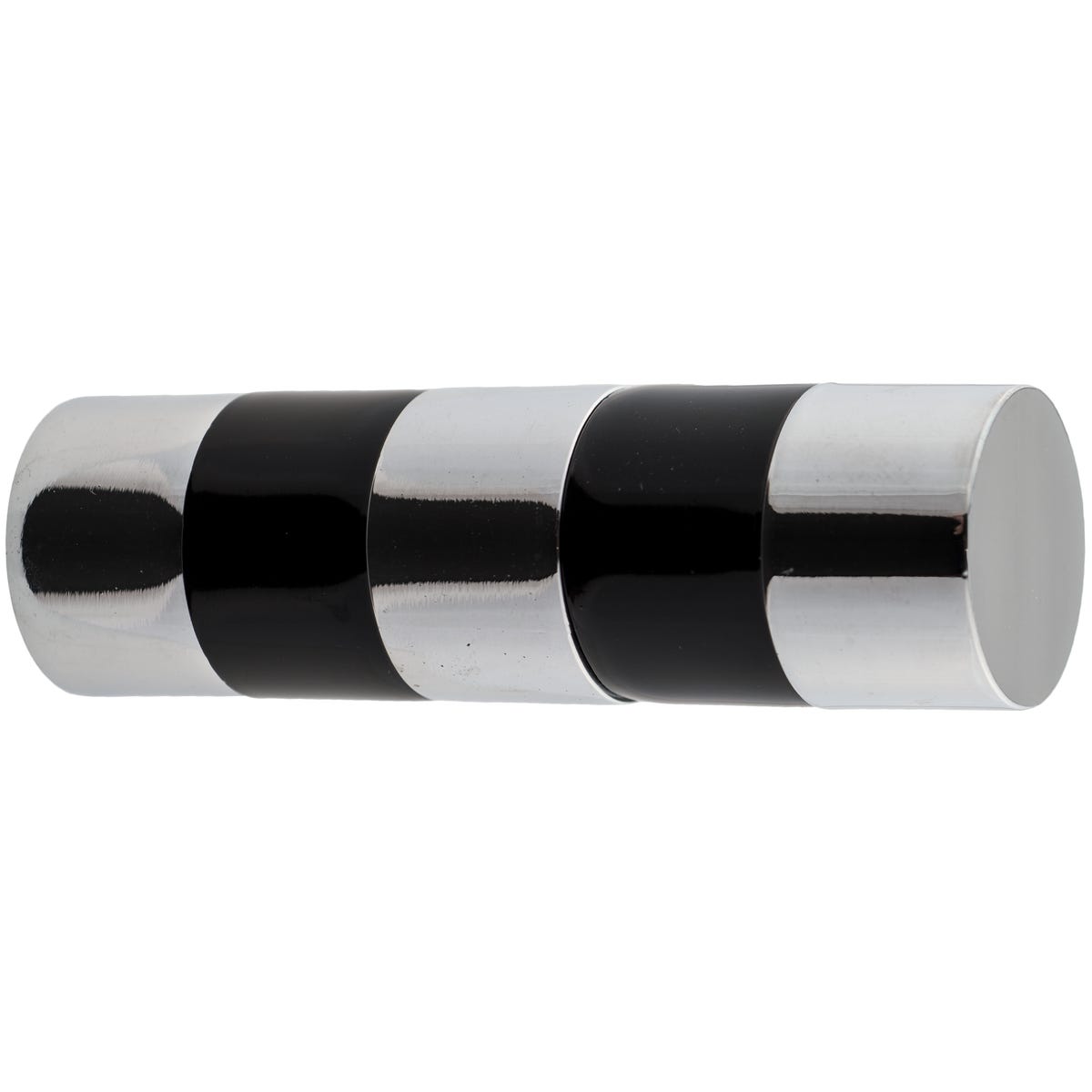 Końcówka do karnisza Dance chrom z czarnym 19 mm Inspire