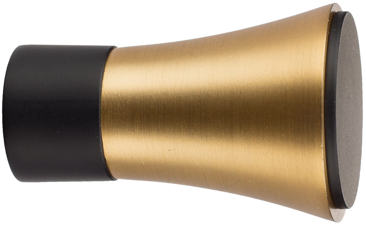 Końcówka do karnisza Vase mosiądz z czarnym mat 19 mm Inspire