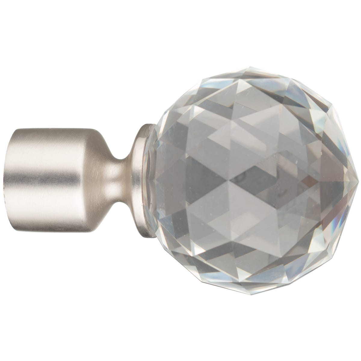 Końcówka do karnisza Crystal chrom mat 19 mm Inspire