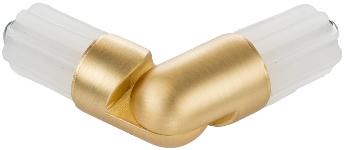 Łącznik kątowy do karnisza mosiądz mat 19 mm Inspire