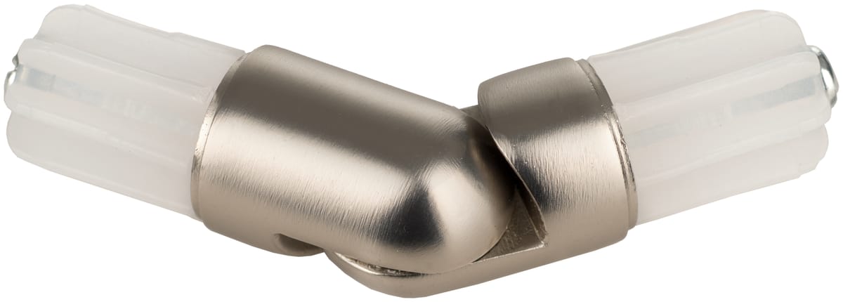 Łącznik kątowy do karnisza chrom mat 19 mm Inspire